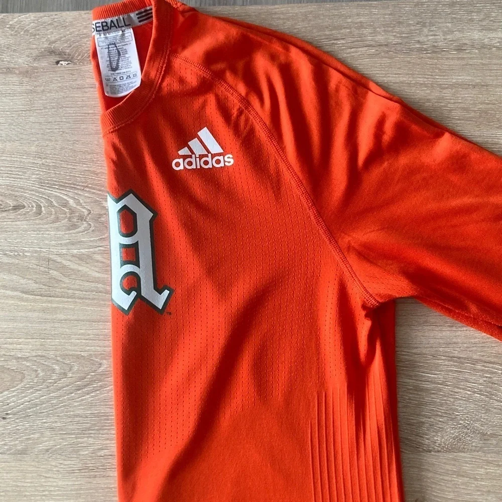 Adidas Men's Vibrant Orange Crewneck Sweater